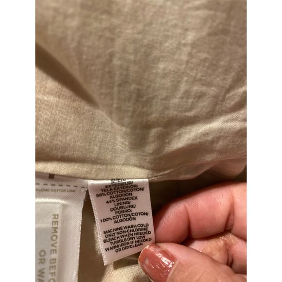 Ann Taylor LOFT A Line Skirt Women's Sz 6P Pastel Striped Geometric Multicolor - Picture 5 of 5